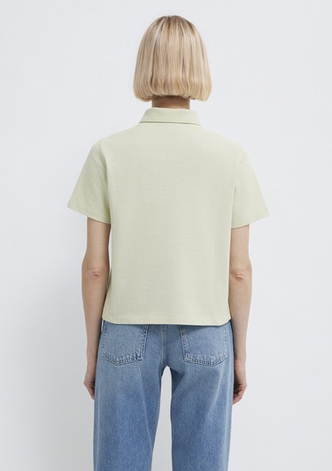  Mavi Yeşil Polo Tişört Regular Fit / Normal Kesim 1613714-71677