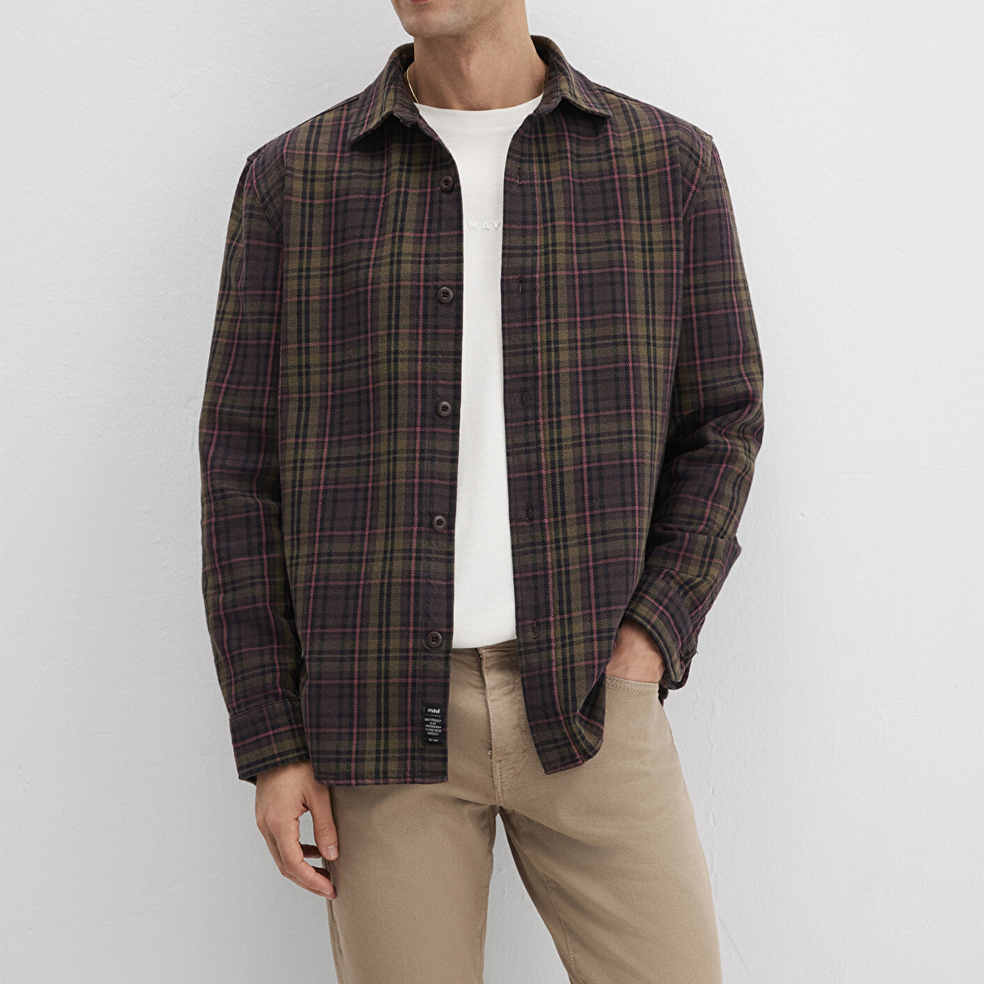 Mavi Kareli Renkli Gömlek Regular Fit / Normal Kesim 0211818-91371