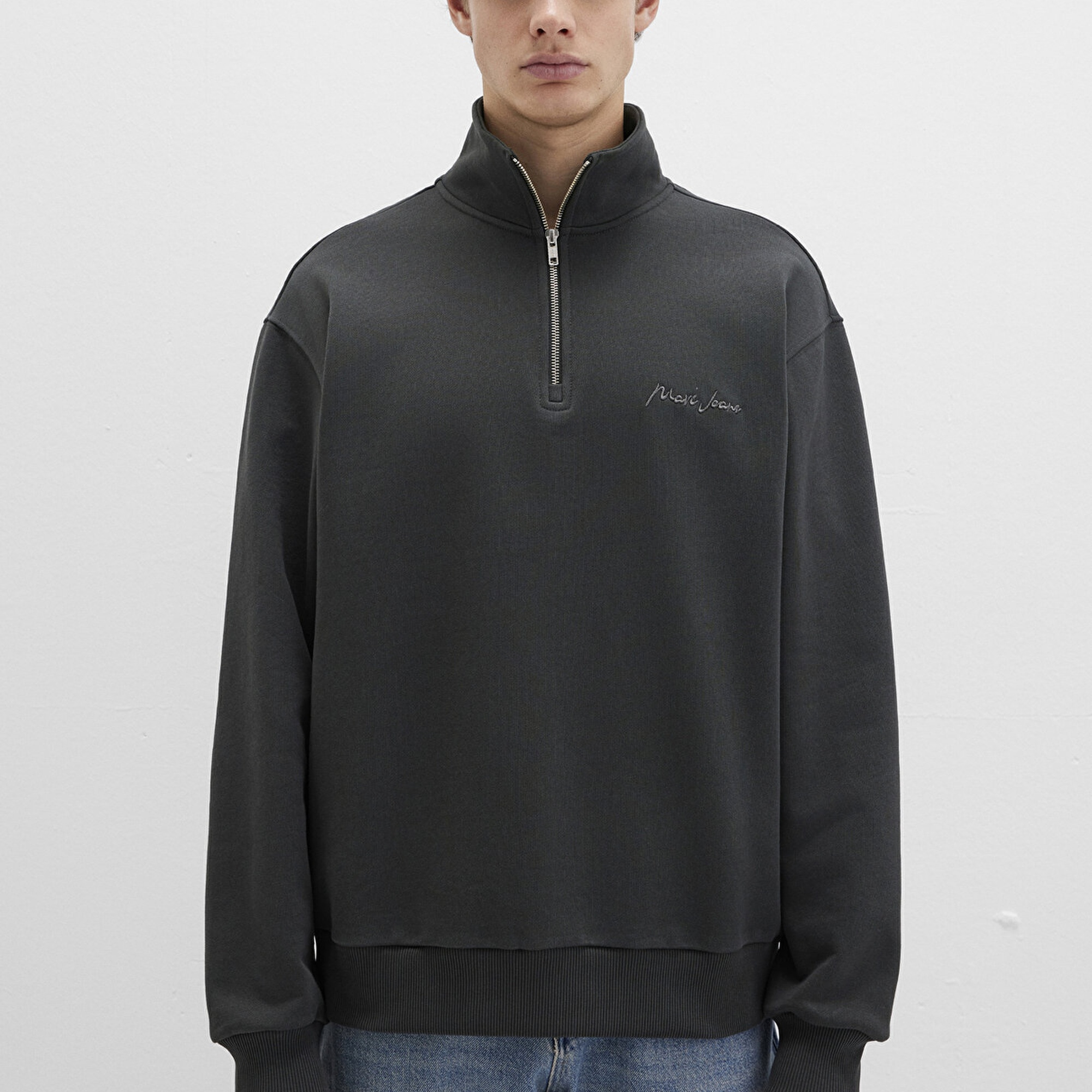 Mavi Mavi Jeans Baskılı Antrasit  Sweatshirt 0S10555-70092