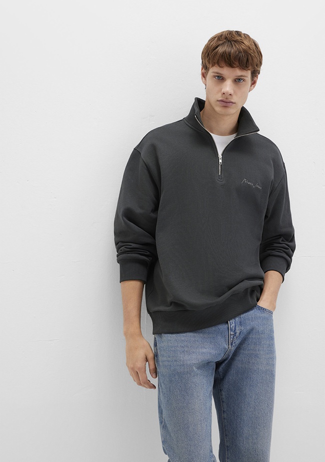  Mavi Mavi Jeans Baskılı Antrasit  Sweatshirt 0S10555-70092