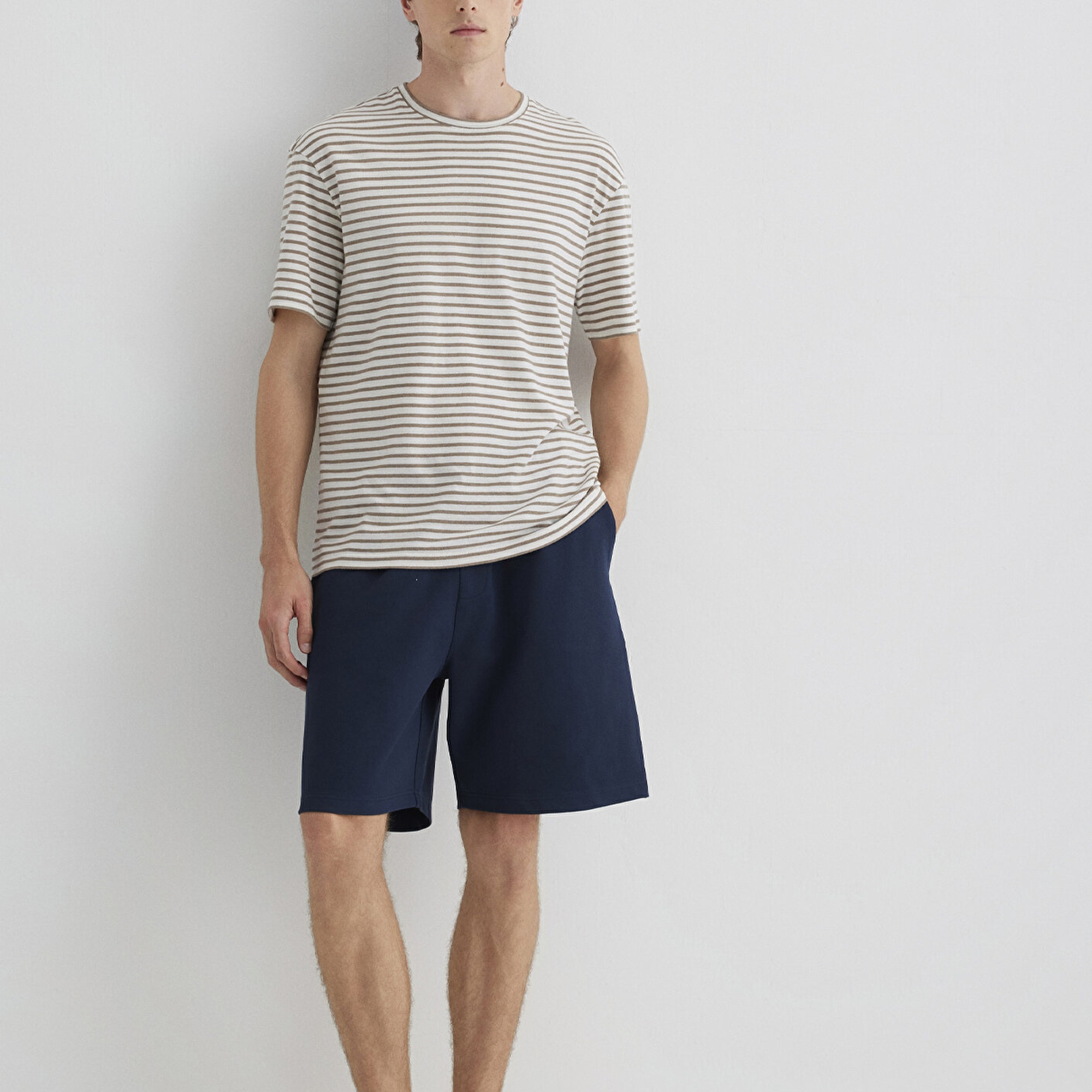 Mavi Lacivert Örme Şort 0410314-70490