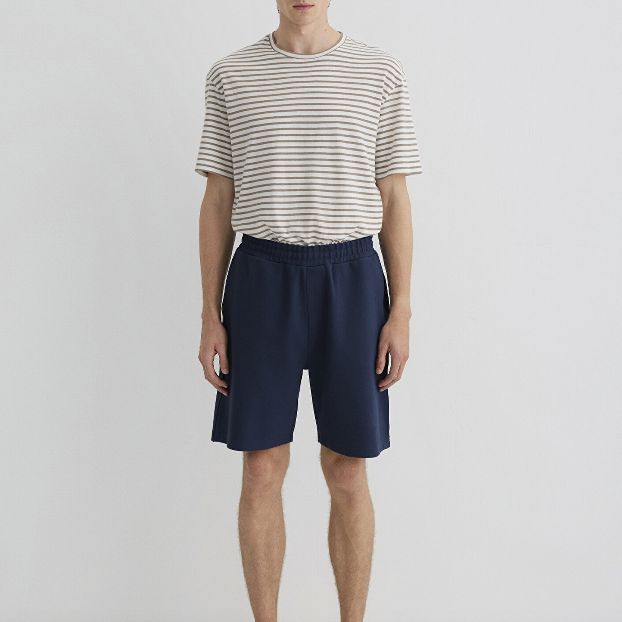 Mavi Lacivert Örme Şort 0410314-70490