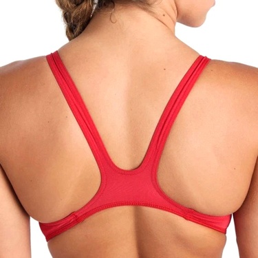  Team Swimsuit Swim Tech Solid Kadın Kırmızı Yüzücü Mayosu 004763450