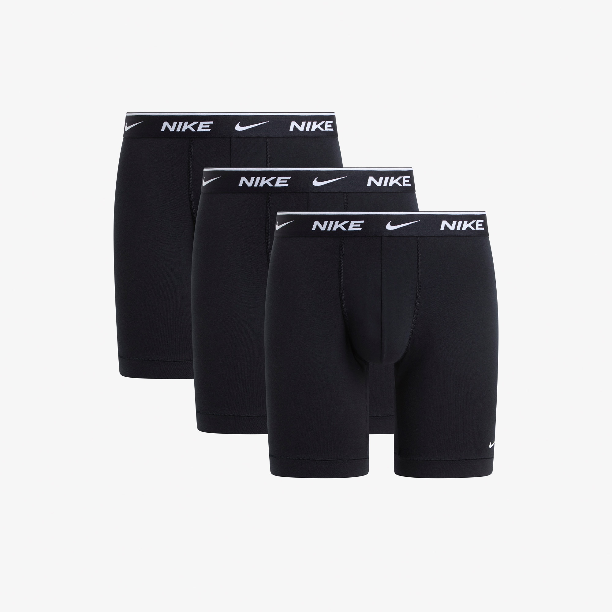 Nike Brief Long 3'lü Erkek Siyah Boxer