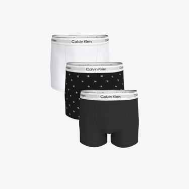  Calvin Klein Relaxed Fit Trunk 3'lü Erkek Siyah Boxer