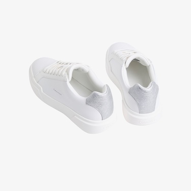  Calvin Klein Chunky Cupsole Kadın Beyaz Sneaker