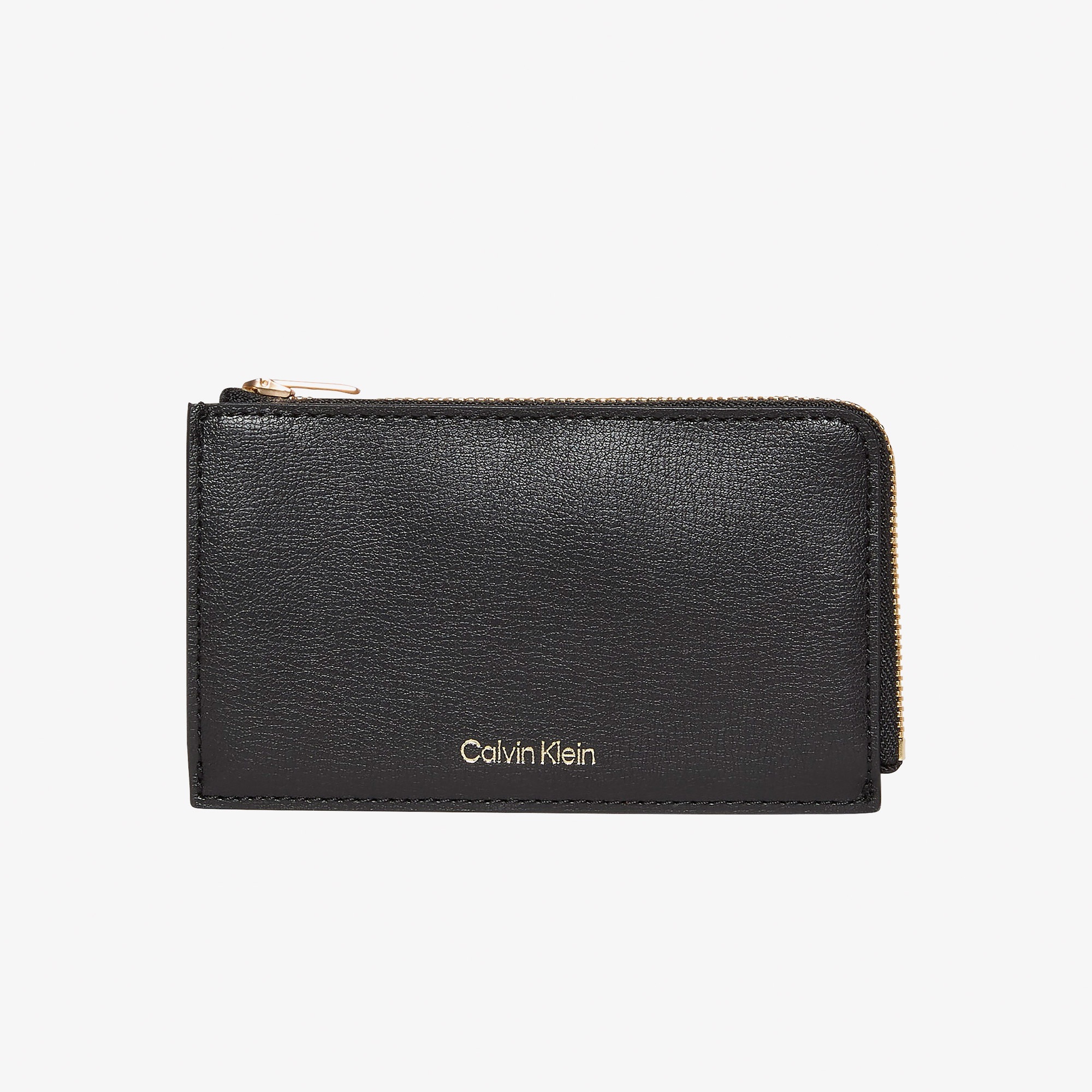 Calvin Klein Foil Logo Top Zip Kadın Siyah Kartlık