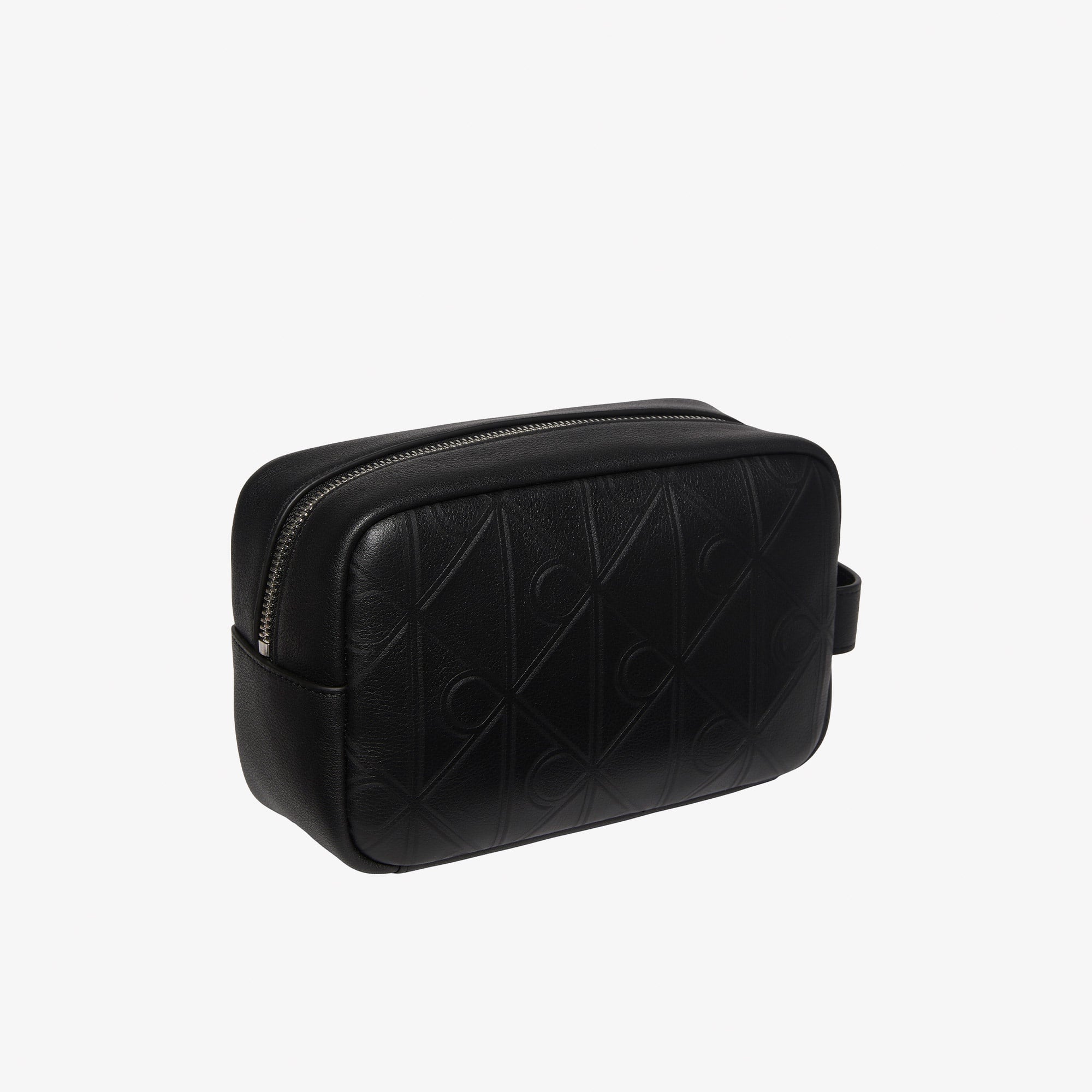 Calvin Klein Xl Emblem Dopp Kit Erkek Siyah El Çantası