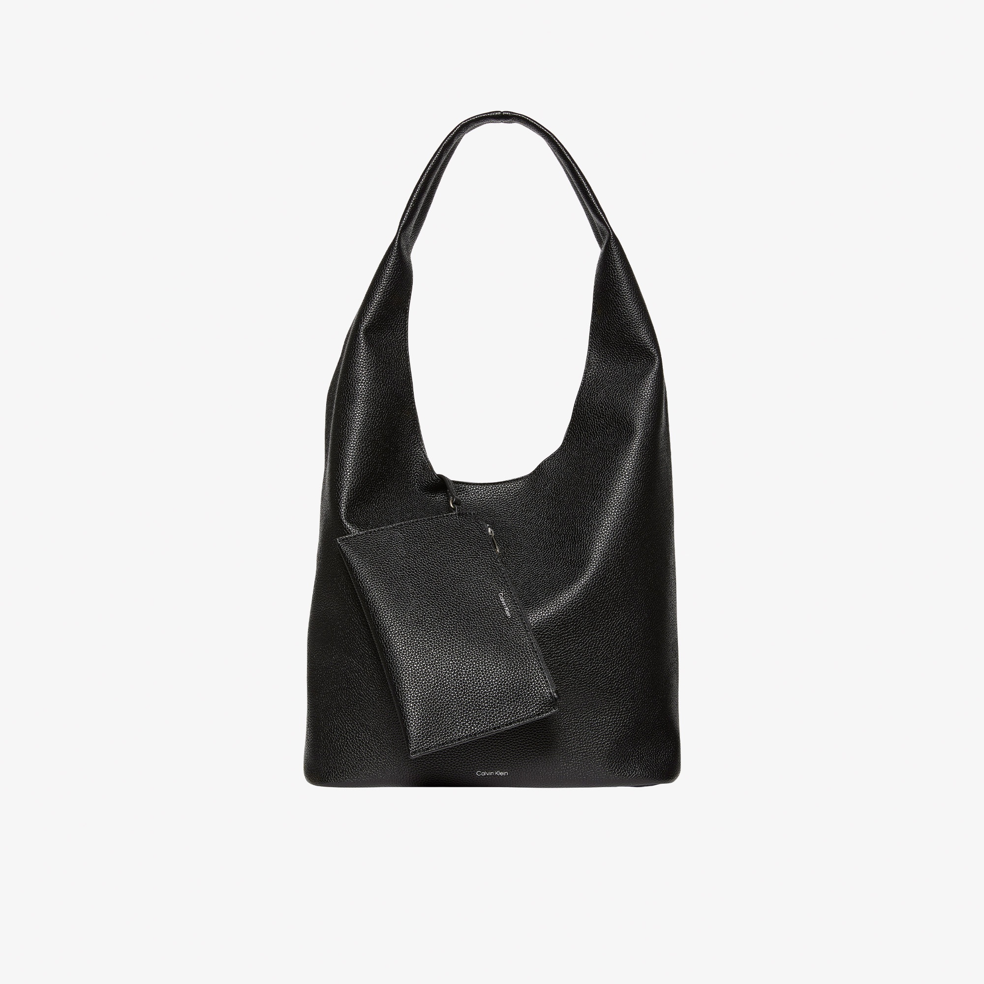 Calvin Klein Slouchy Pebble Medium Kadın Siyah Omuz Çantası