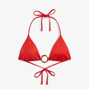  Tommy Hilfiger Elevated Kadın Turuncu Bikini Üstü