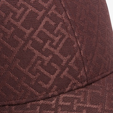  Tommy Hilfiger Monogram Kadın Bordo Şapka