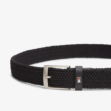  Tommy Hilfiger Adan Erkek Siyah Kemer