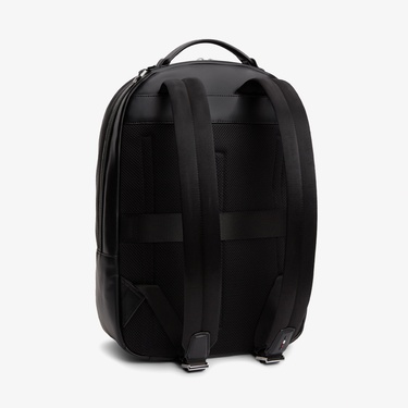  Tommy Hilfiger Business Leather Erkek Siyah Sırt Çantası