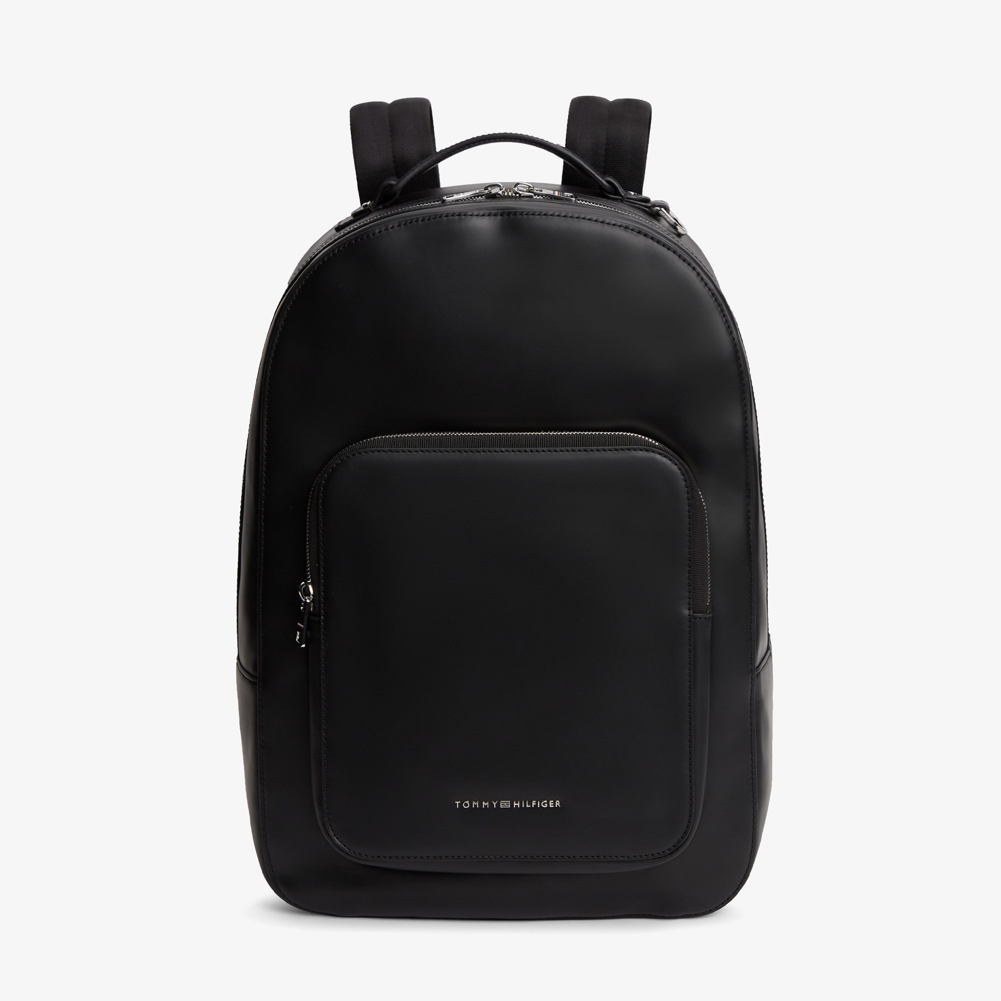 Tommy Hilfiger Business Leather Erkek Siyah Sırt Çantası