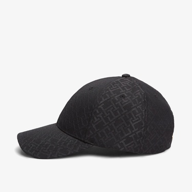  Tommy Hilfiger Monogram Kadın Siyah Şapka