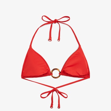  Tommy Hilfiger Elevated Kadın Turuncu Bikini Üstü