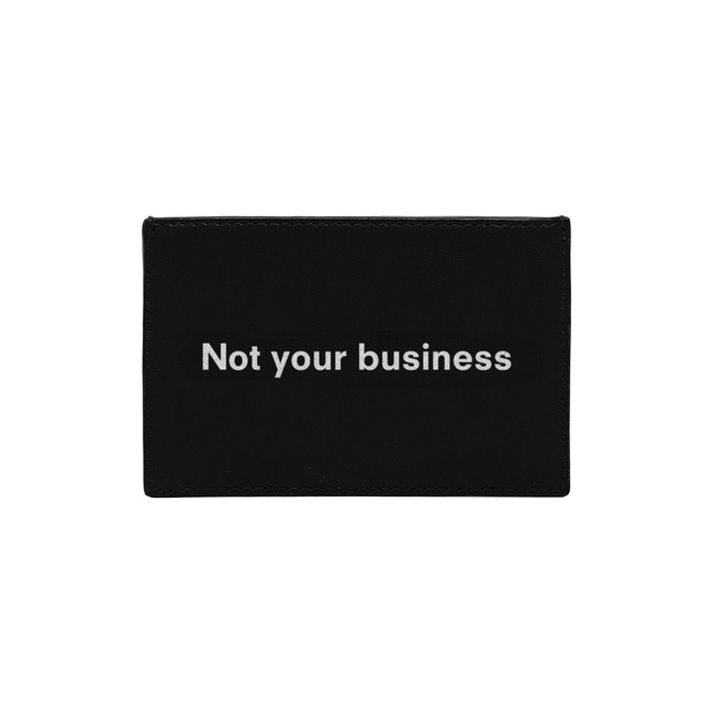  Not Your Business KeinxDesa Siyah Deri Kartlık