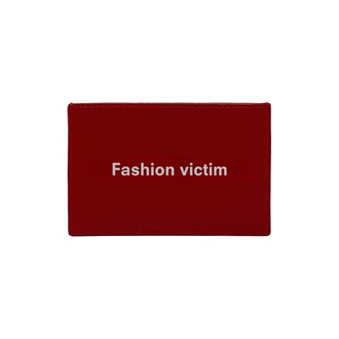  Fashion Victim KeinxDesa Kırmızı Deri Kartlık