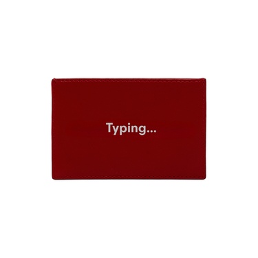  Typing KeinxDesa Kırmızı Deri Kartlık