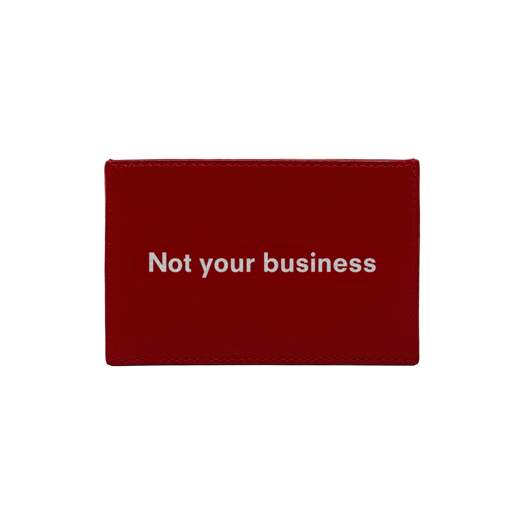 Not Your Business KeinxDesa Kırmızı Deri Kartlık