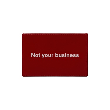  Not Your Business KeinxDesa Kırmızı Deri Kartlık