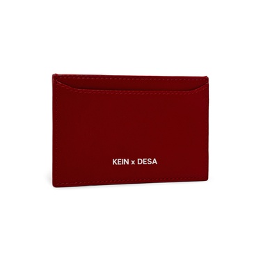  Fashionably Broke KeinxDesa Kırmızı Deri Kartlık
