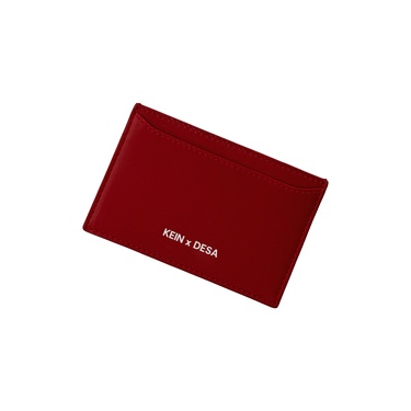  Fashionably Broke KeinxDesa Kırmızı Deri Kartlık