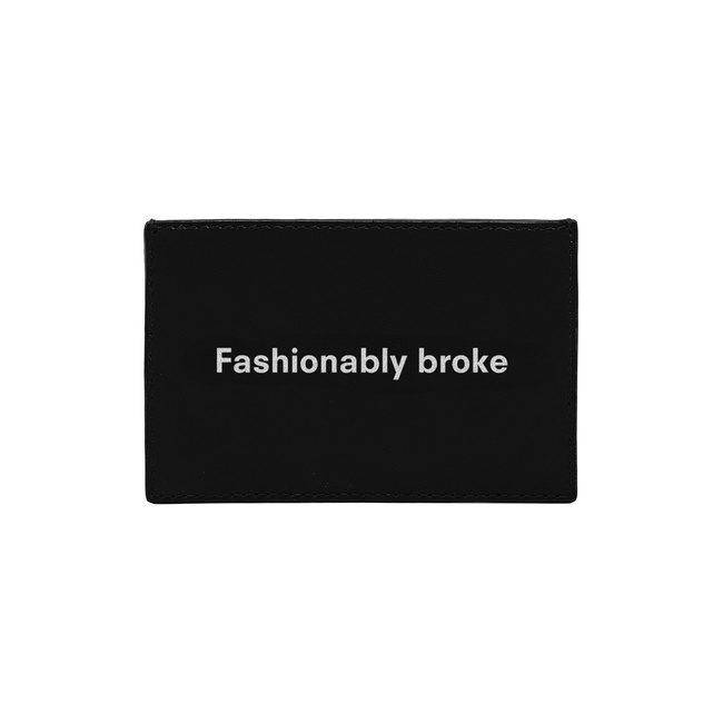  Fashionably Broke KeinxDesa Siyah Deri Kartlık