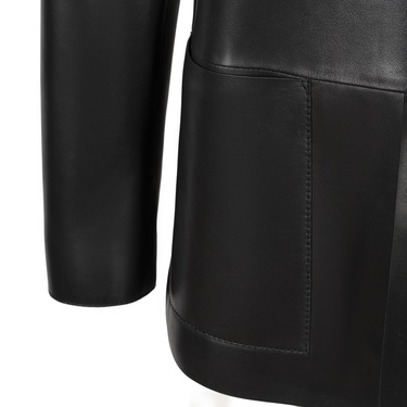  KeinxDesa Siyah Erkek Deri Ceket