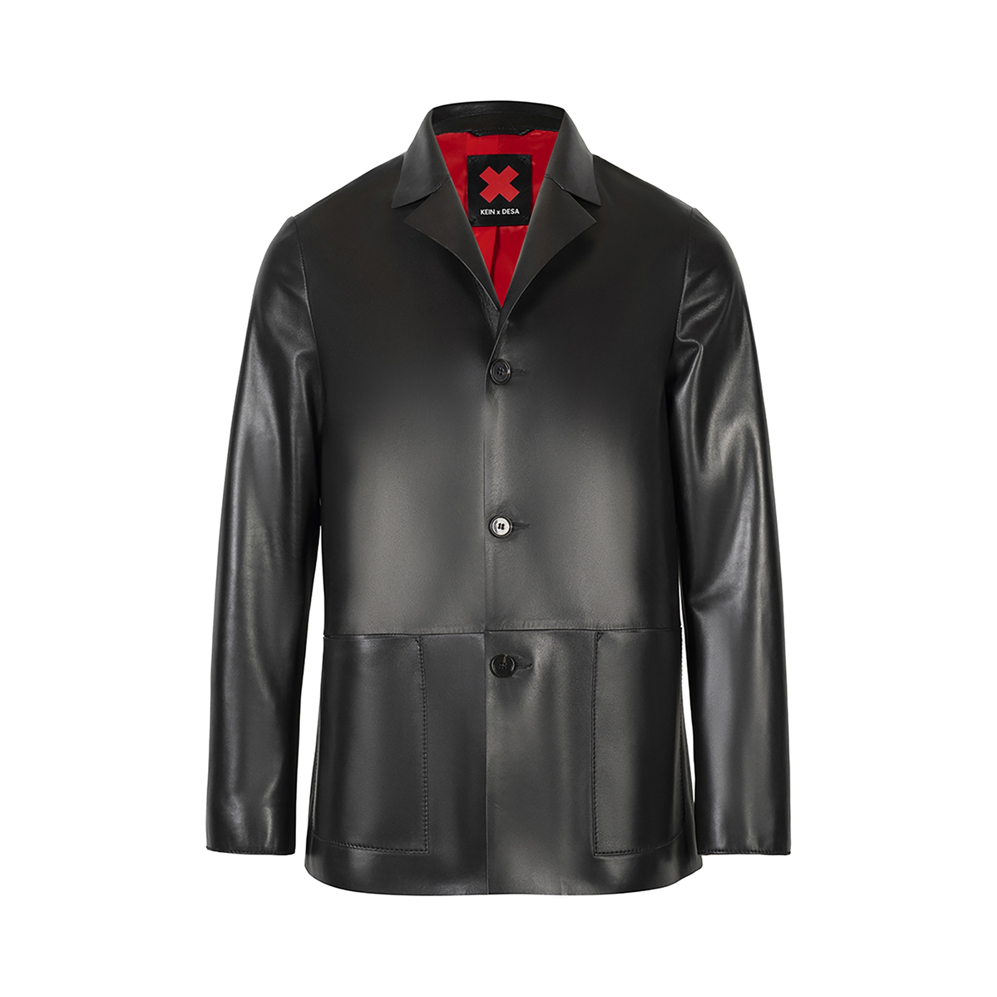 KeinxDesa Siyah Erkek Deri Ceket