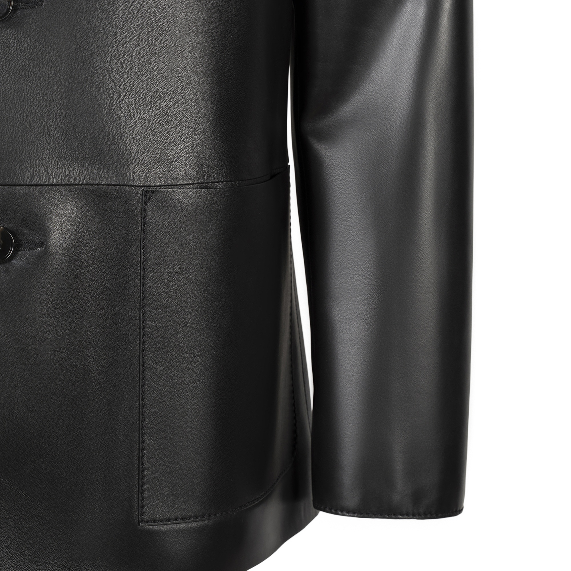 KeinxDesa Siyah Erkek Deri Ceket