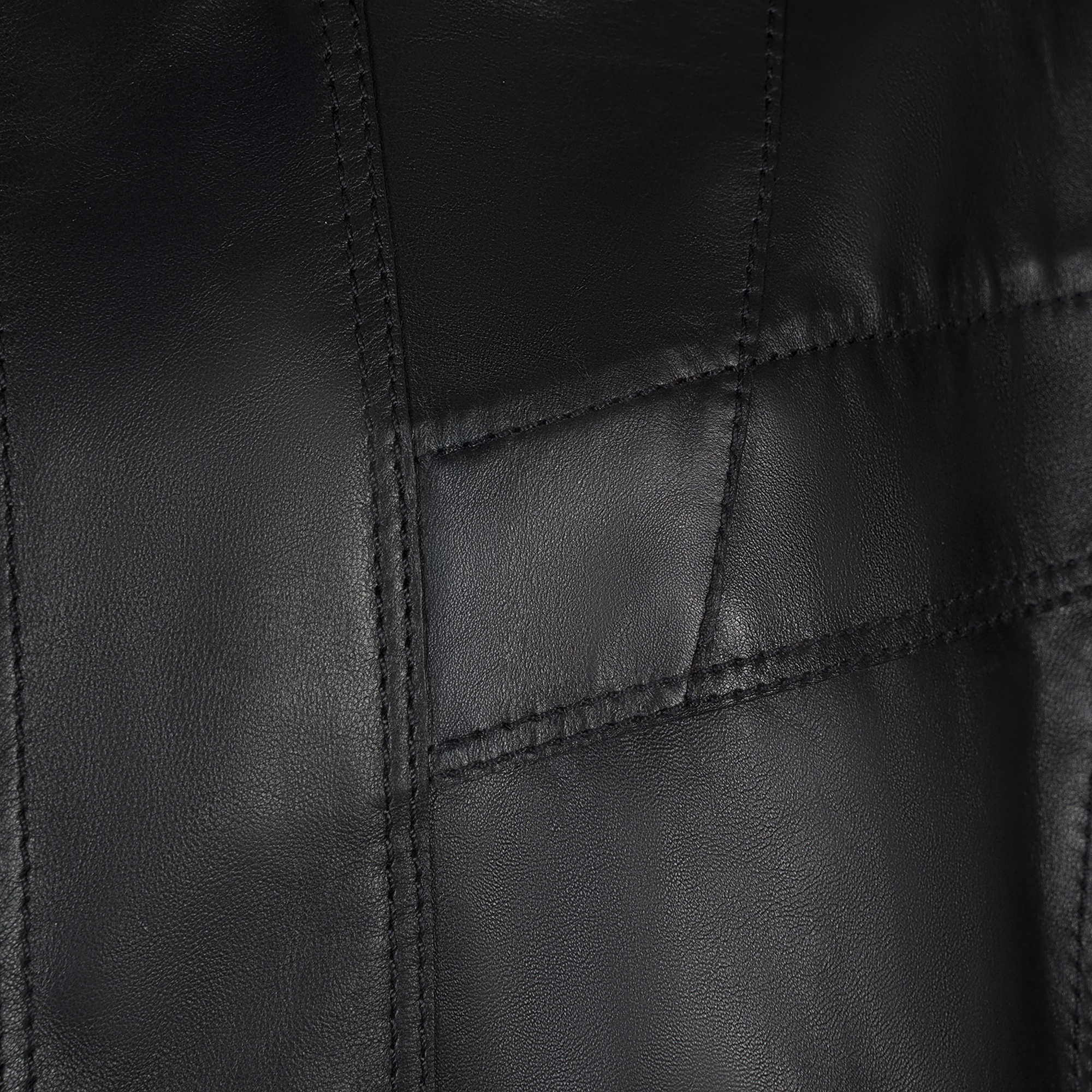 KeinxDesa Siyah Unisex Oversize Deri Ceket