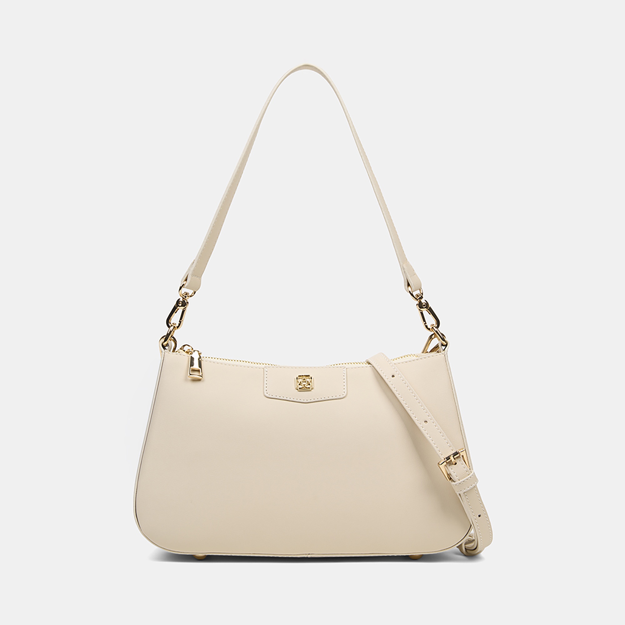 Kadın Ekru Ayarlanabilir Askılı Omuz Çantası