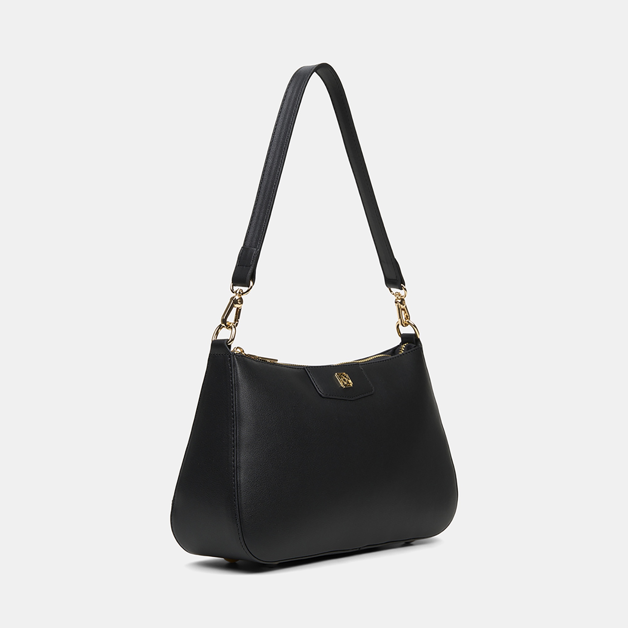 Kadın Siyah Ayarlanabilir Askılı Omuz Çantası