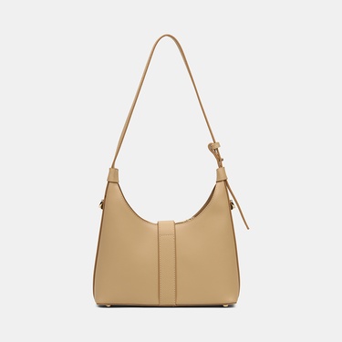  Kadın Camel Gold Kilit Detaylı Omuz Çantası