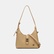 Kadın Ekru Gold Kilit Detaylı Omuz Çantası
