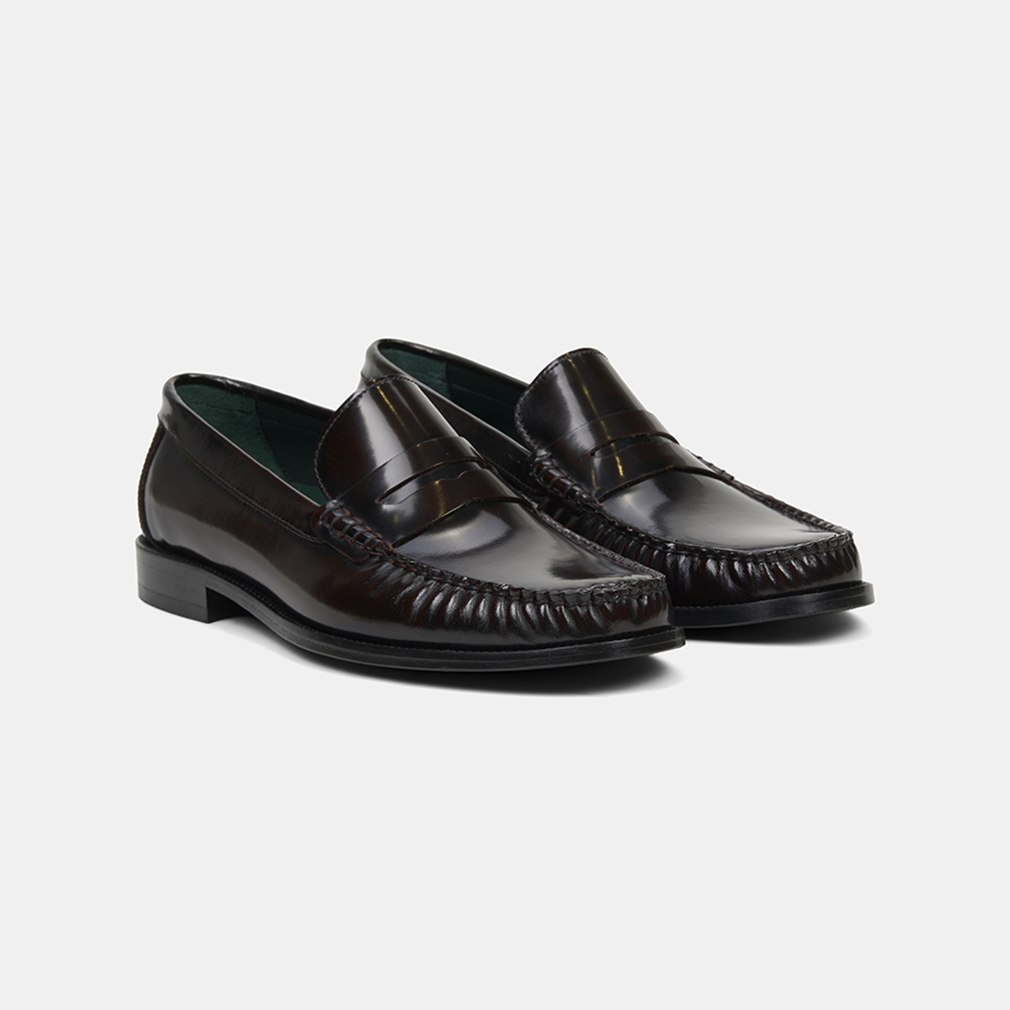 Erkek Bordo Klasik Deri Loafer