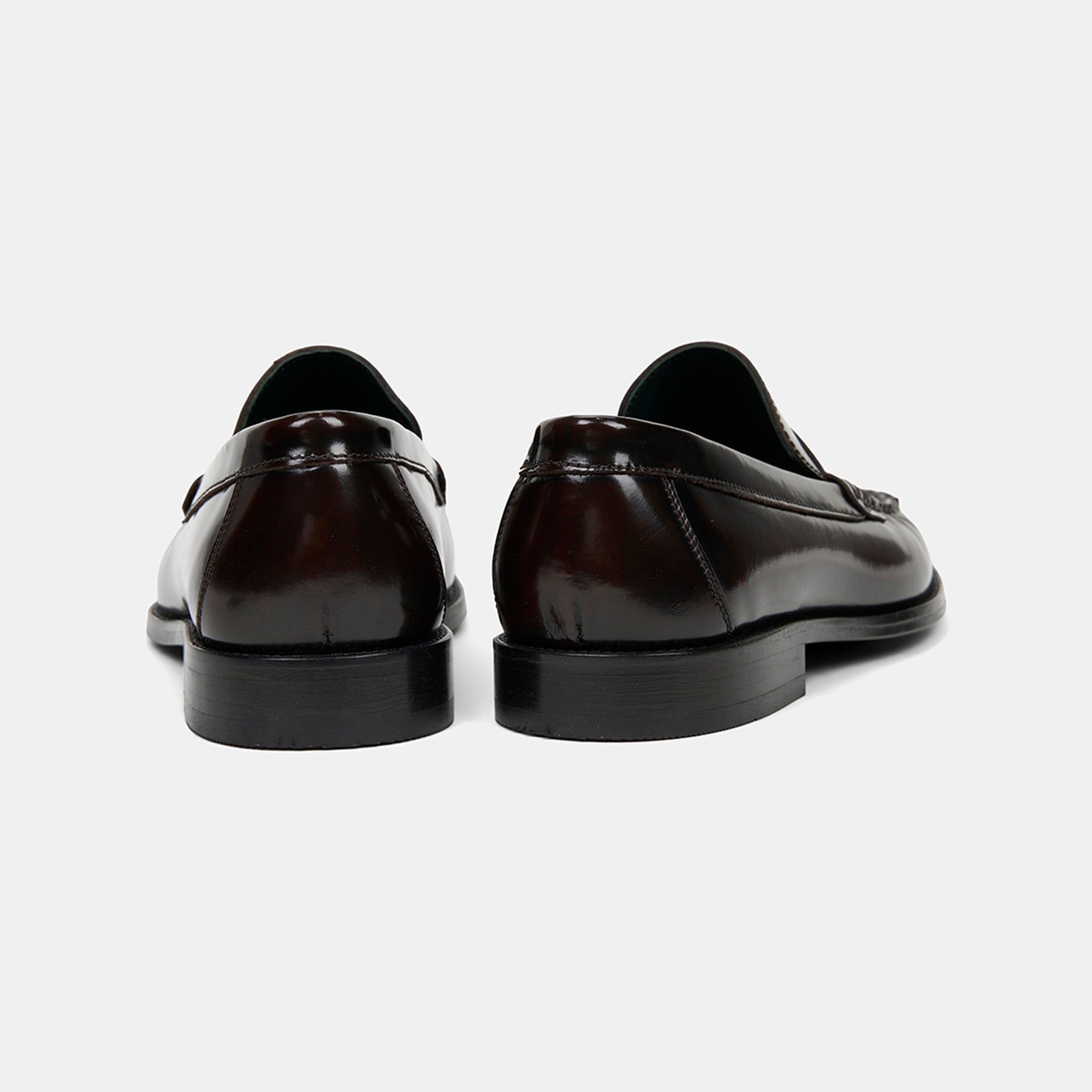 Erkek Bordo Klasik Deri Loafer