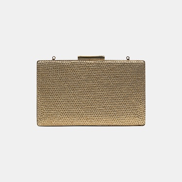  Kadın Gold Taş Detaylı Gece El Çantası