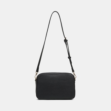  Kadın Siyah Gold Detaylı Postacı Çantası