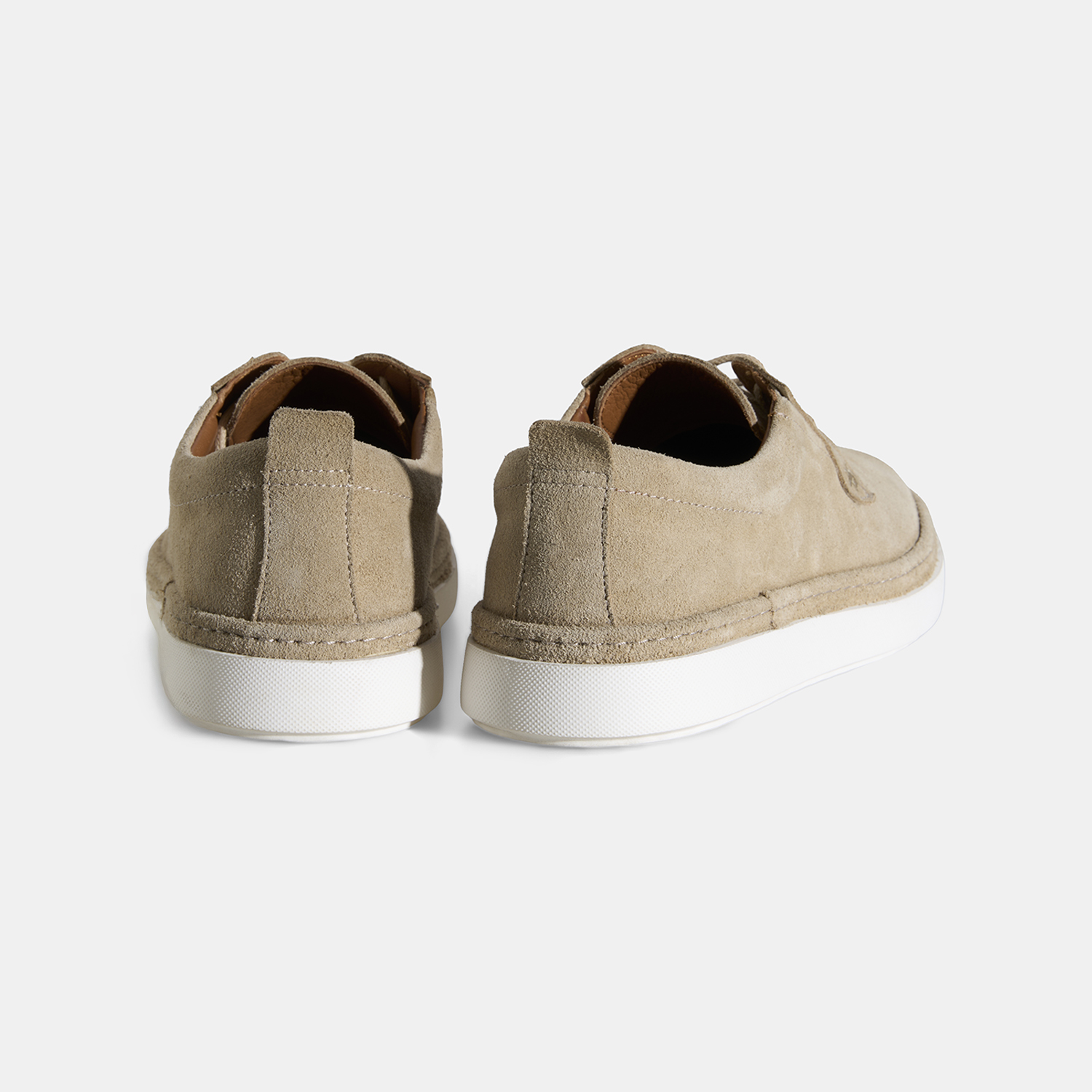  Erkek Bej Bağcıklı Süet Günlük Ayakkabı