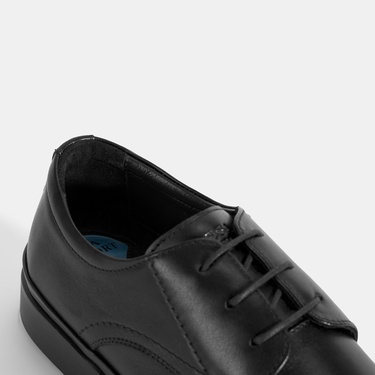  Erkek Siyah DesaComfort Deri Klasik Ayakkabı