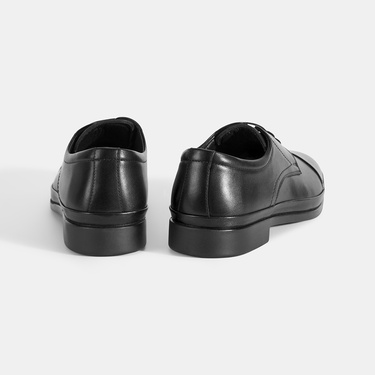  Erkek Siyah DesaComfort Deri Klasik Ayakkabı