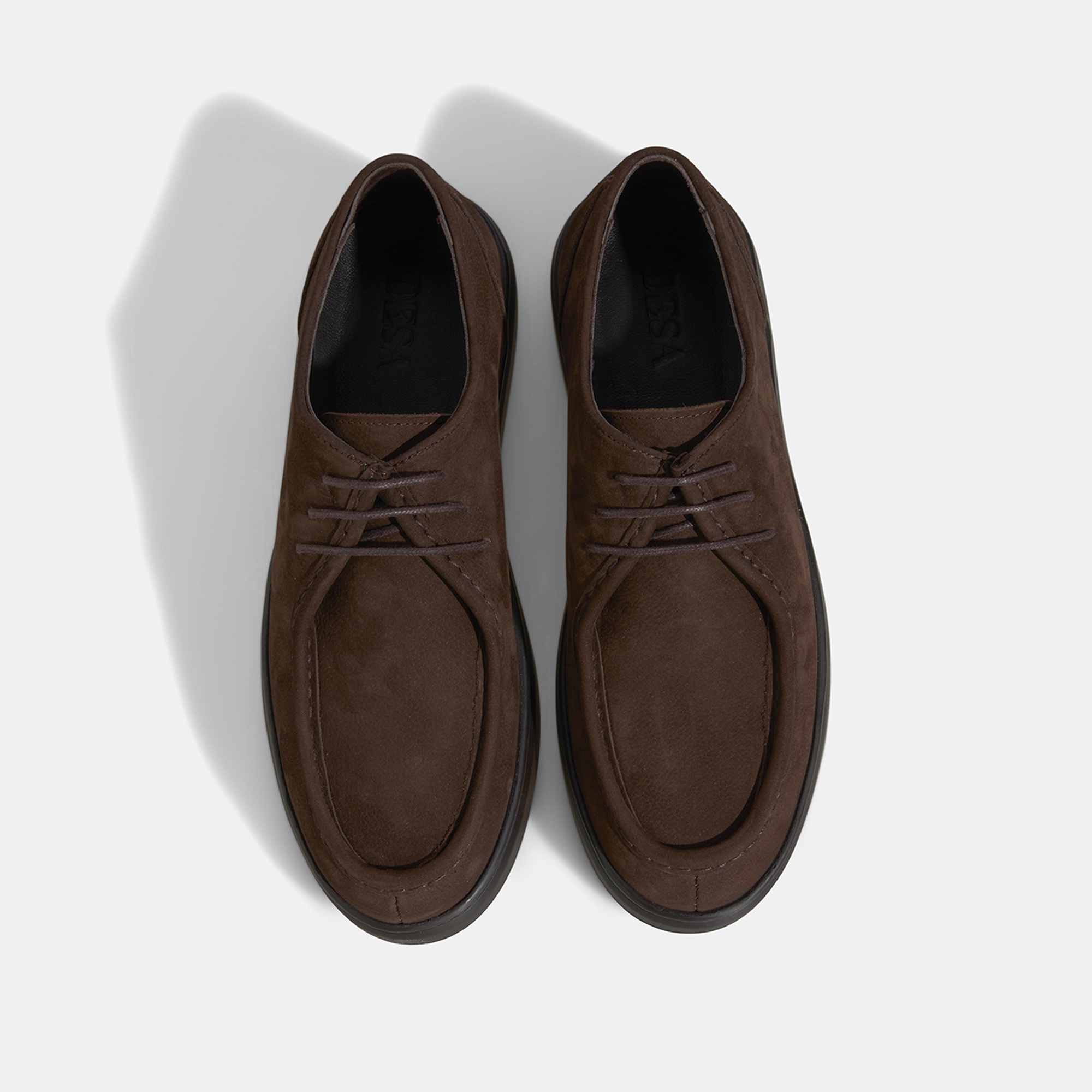 Erkek Kahve Bağcıklı Nubuk Deri Günlük Ayakkabı