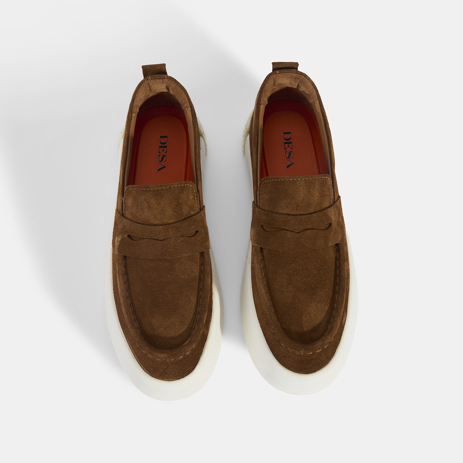  Erkek Taba Süet Deri Loafer