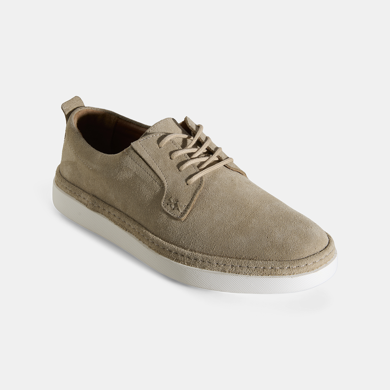 Erkek Bej Bağcıklı Süet Günlük Ayakkabı