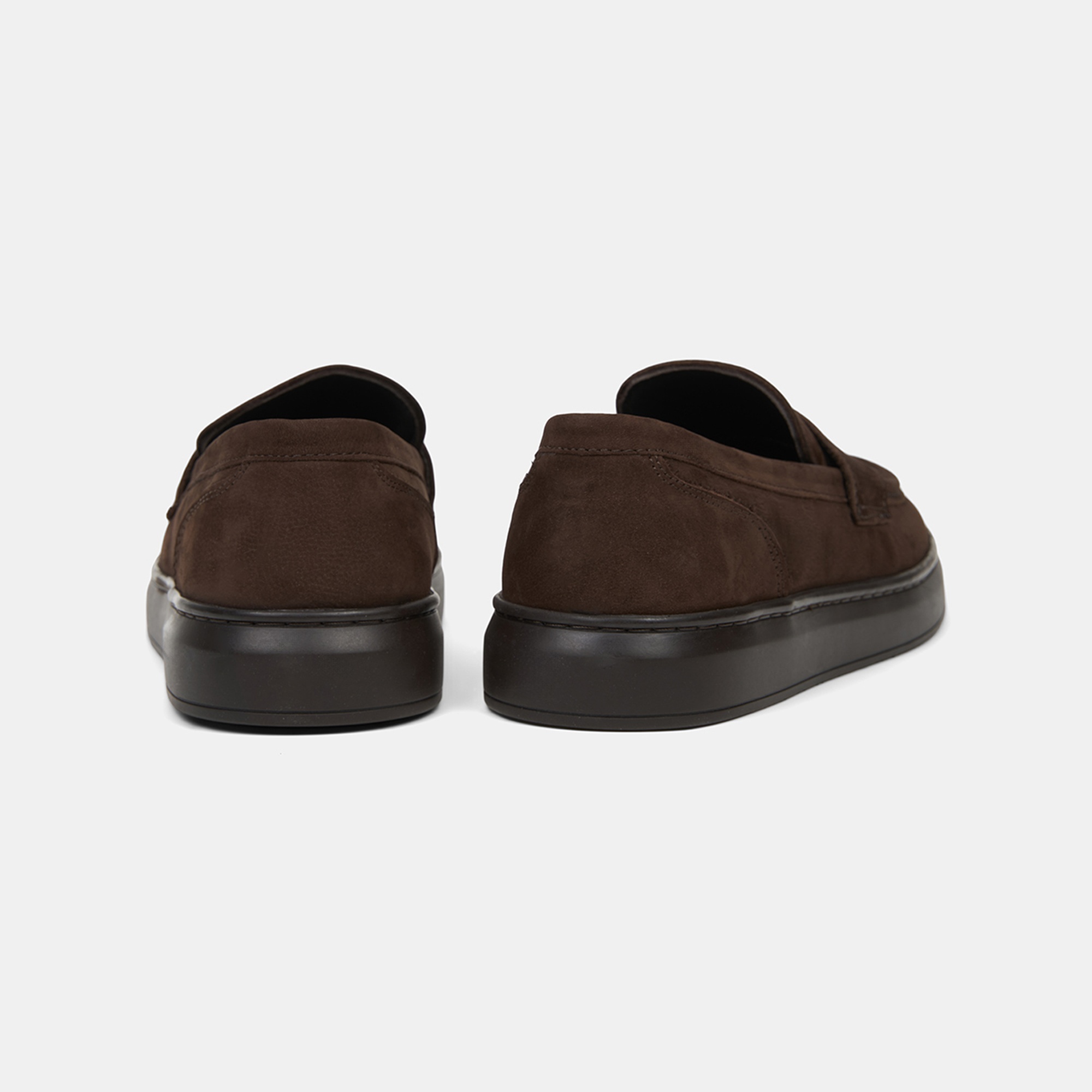 Erkek Kahve Nubuk Deri Loafer