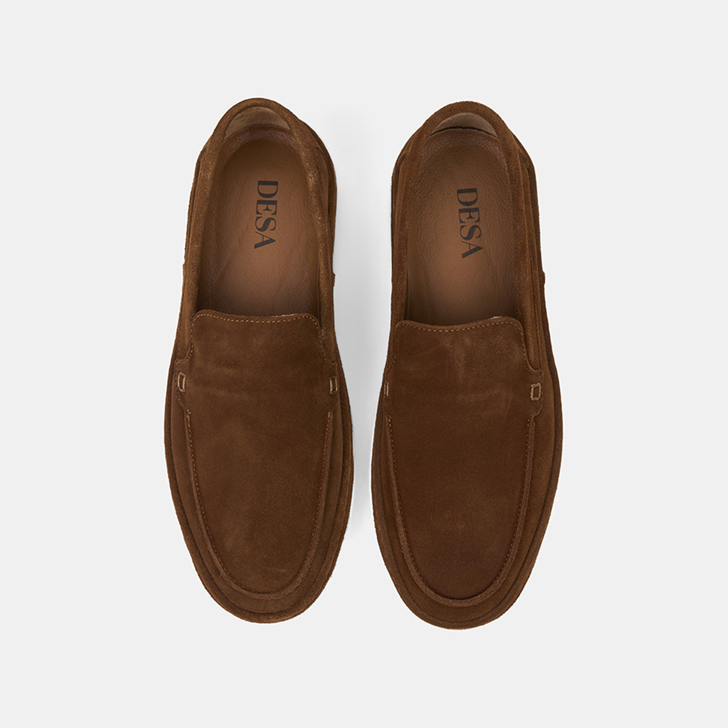  Erkek Taba Süet Deri Loafer