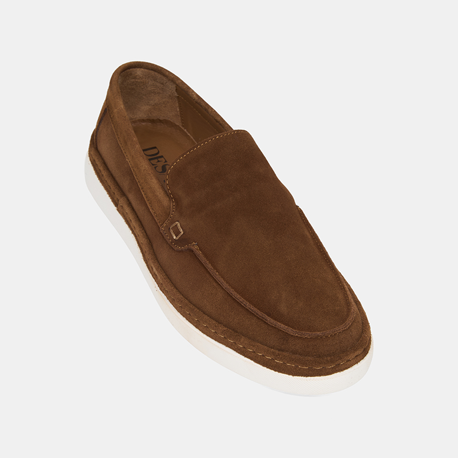  Erkek Taba Süet Deri Loafer