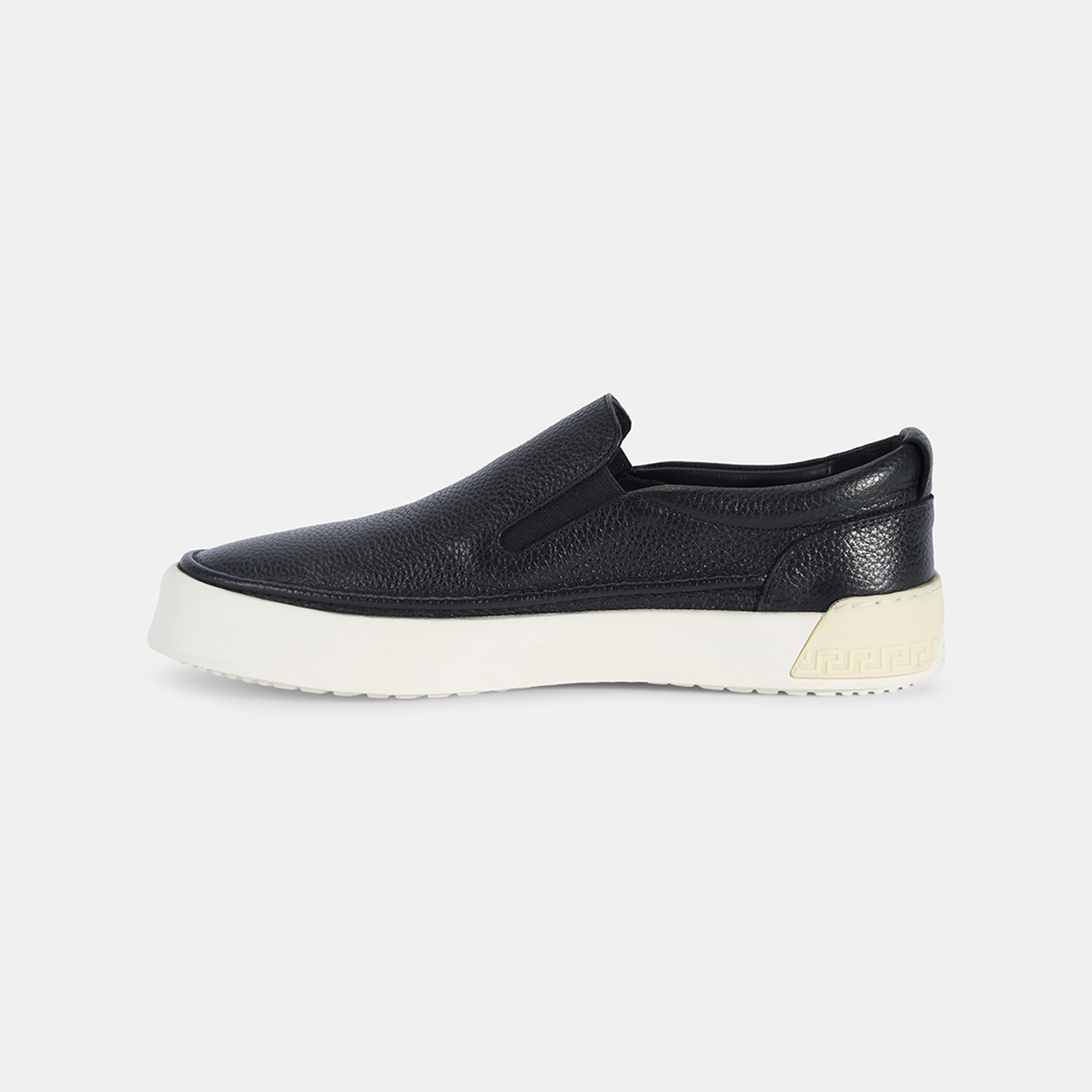 Erkek Siyah Slip-On Deri Loafer
